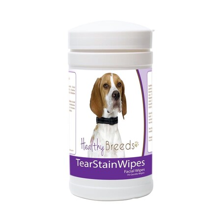 Healthy Breeds English Pointer Tear Stain Wipes - 70 Count, 70PK 840235177081
